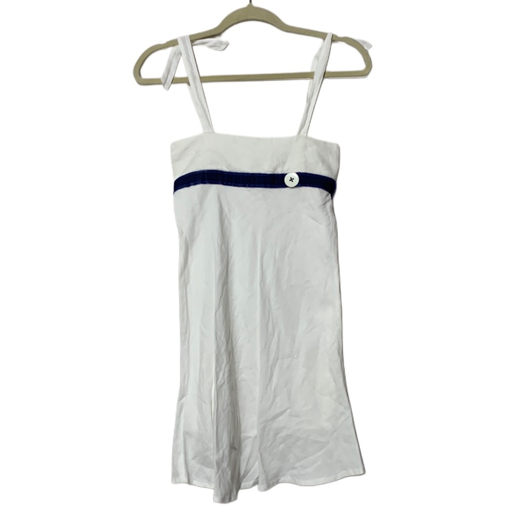 Le Guignol White Linen Dress